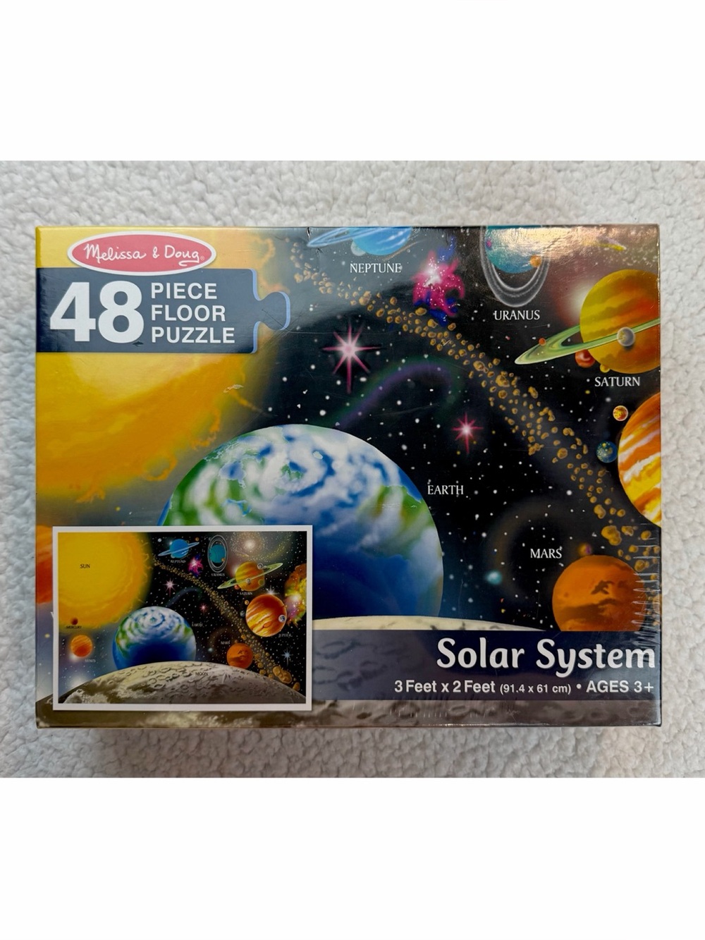 (NIB) MELISSA & DOUG • 48-Piece Solar System Floor Puzzle